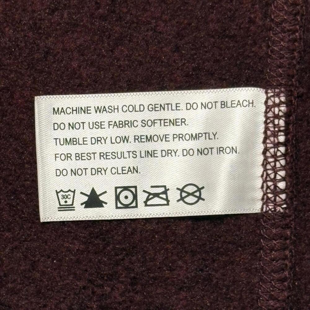 Orvis Women’s Fleece Size XS Burgundy Item# 3BB9 - Picture 5 of 9